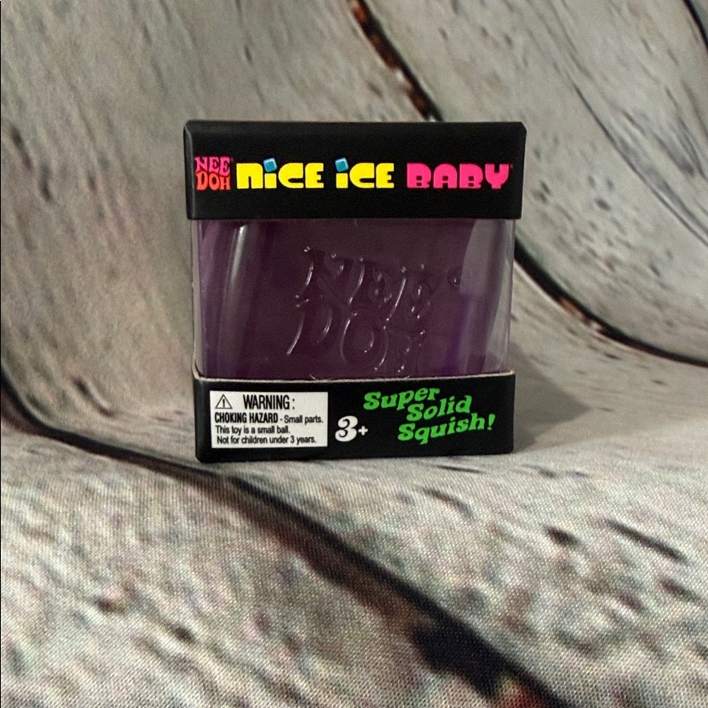 Nee Doh - Nice Ice Baby Super Solid Squish — Purple NWT